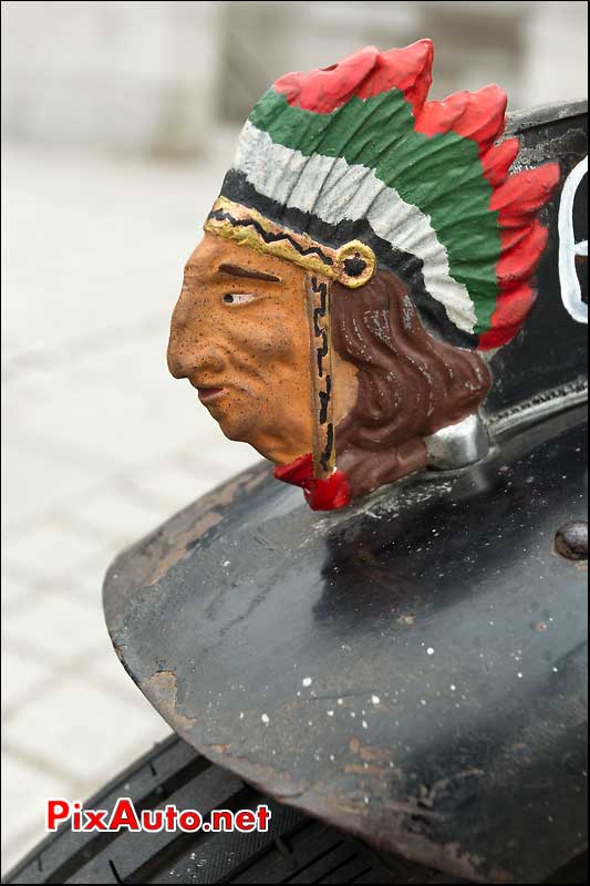 mascotte tete d'indien moto française dollar