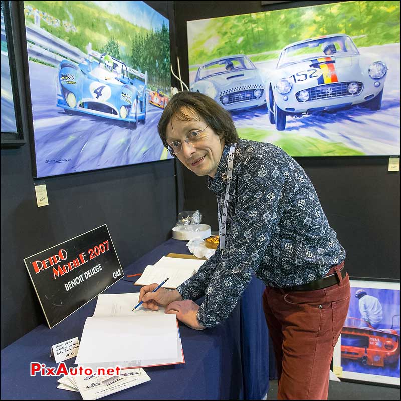 Salon Retromobile, Dedicace Benoit Deliege