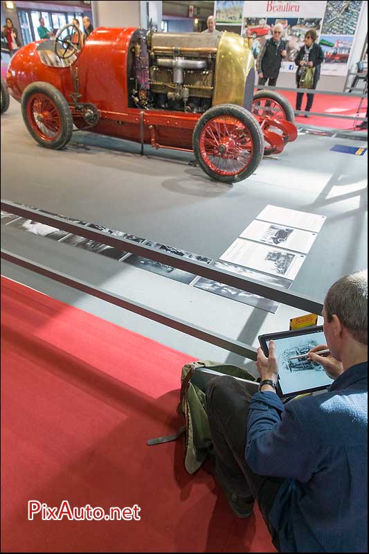 Salon Retromobile, Fiat S76 des records