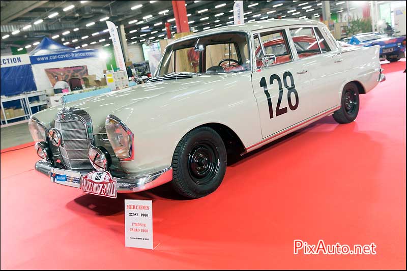 Salon-automedon, Mercedes 220se  Rallye Monte-Carlo